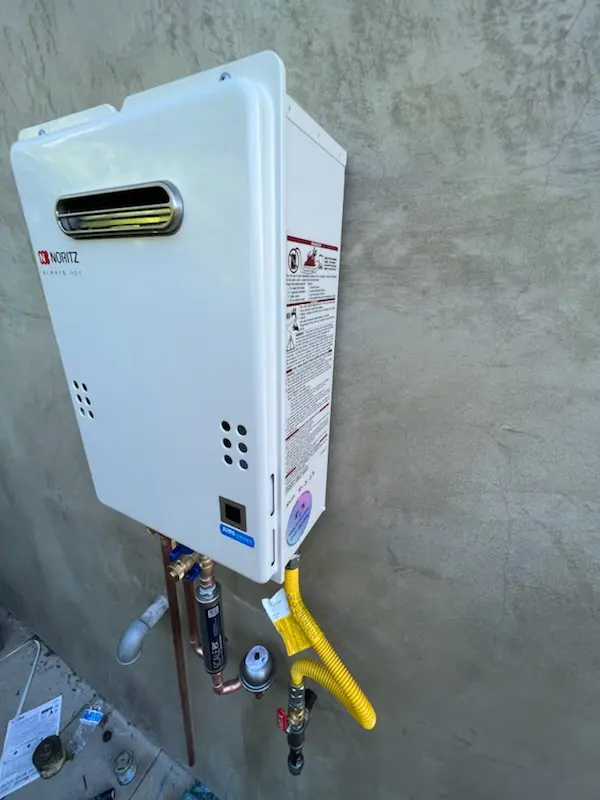 Tankless water heater installation for Siles homes